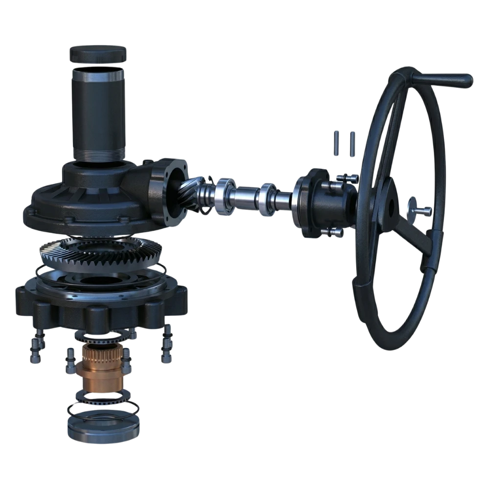 Multi-Turn-Bevel Gearbox – Hand Wheel-Operated-2-1